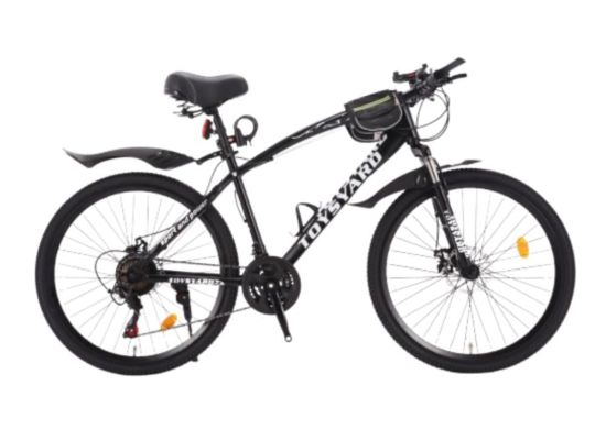 صورة دراجة هوائية هجين أسود 26 مع هدايا